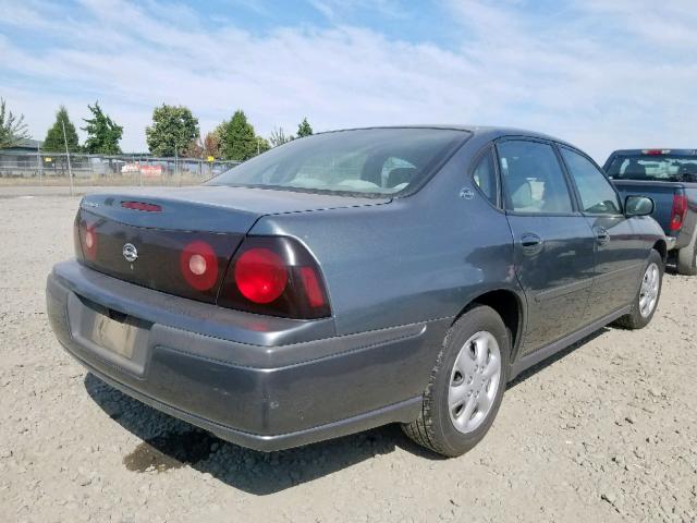 2G1WF52E359149989 - 2005 CHEVROLET IMPALA GRAY photo 4