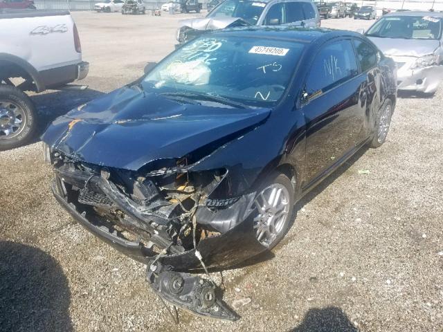 JTKDE177950040573 - 2005 TOYOTA SCION TC BLACK photo 2