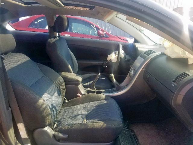 JTKDE177950040573 - 2005 TOYOTA SCION TC BLACK photo 5