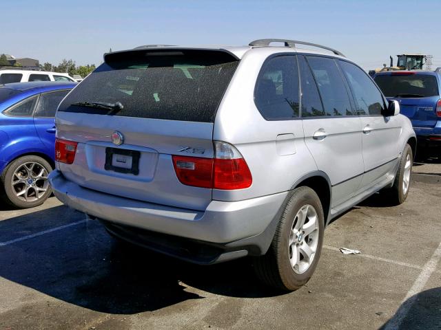 5UXFA135X6LY43438 - 2006 BMW X5 3.0I SILVER photo 4