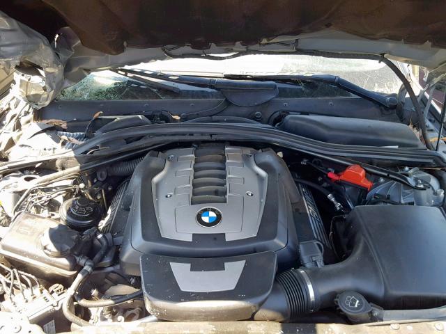 WBANW53558CT53138 - 2008 BMW 550 I GRAY photo 7