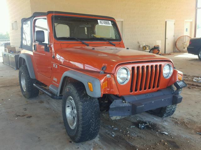 1J4FA39S06P744088 - 2006 JEEP WRANGLER X ORANGE photo 1