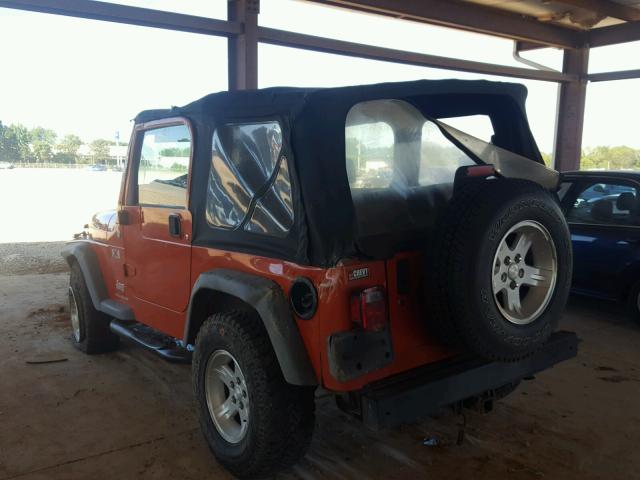 1J4FA39S06P744088 - 2006 JEEP WRANGLER X ORANGE photo 3