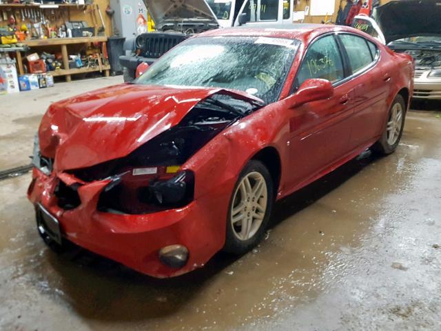 2G2WR554471189747 - 2007 PONTIAC GRAND PRIX RED photo 2