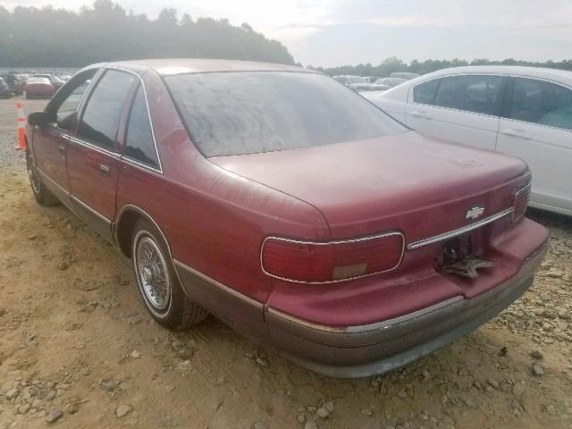 1G1BL53E1PR116651 - 1993 CHEVROLET CAPRICE CL RED photo 4