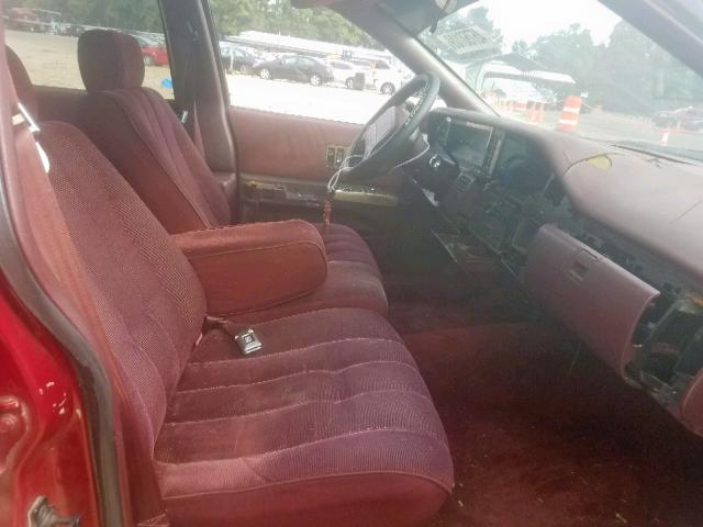 1G1BL53E1PR116651 - 1993 CHEVROLET CAPRICE CL RED photo 5