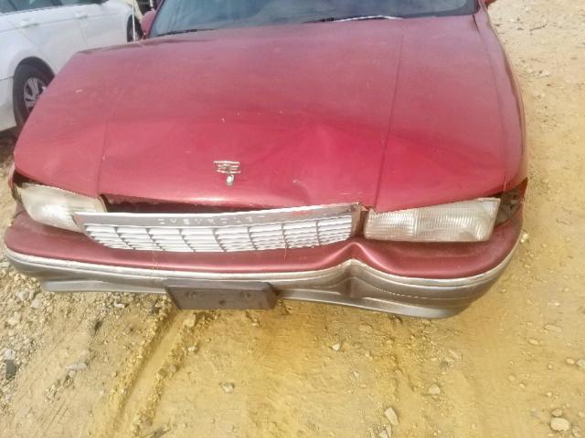 1G1BL53E1PR116651 - 1993 CHEVROLET CAPRICE CL RED photo 7