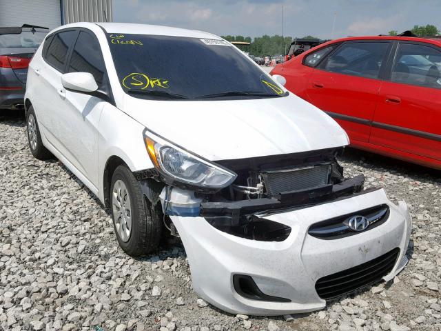 KMHCT5AE8GU273651 - 2016 HYUNDAI ACCENT SE WHITE photo 1