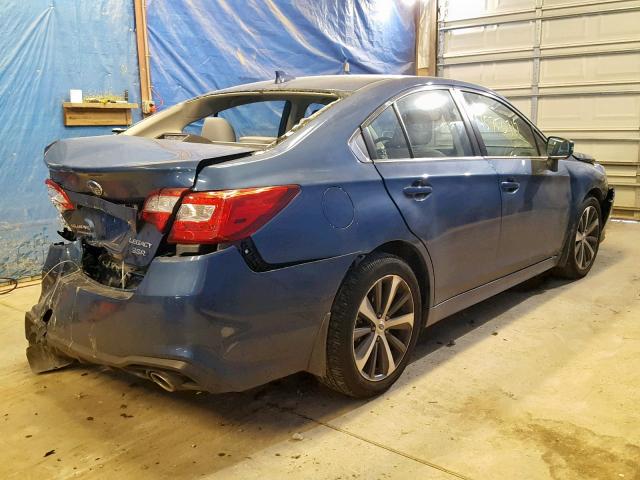 4S3BNEN63K3026534 - 2019 SUBARU LEGACY 3.6 BLUE photo 4