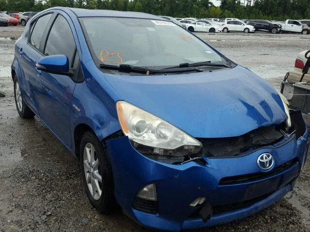 JTDKDTB38C1514909 - 2012 TOYOTA PRIUS C BLUE photo 1