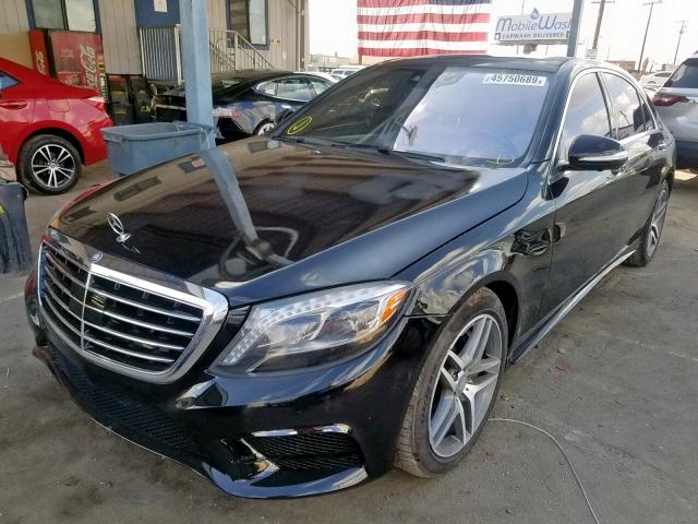 WDDUG8CBXFA185966 - 2015 MERCEDES-BENZ S 550 BLACK photo 2