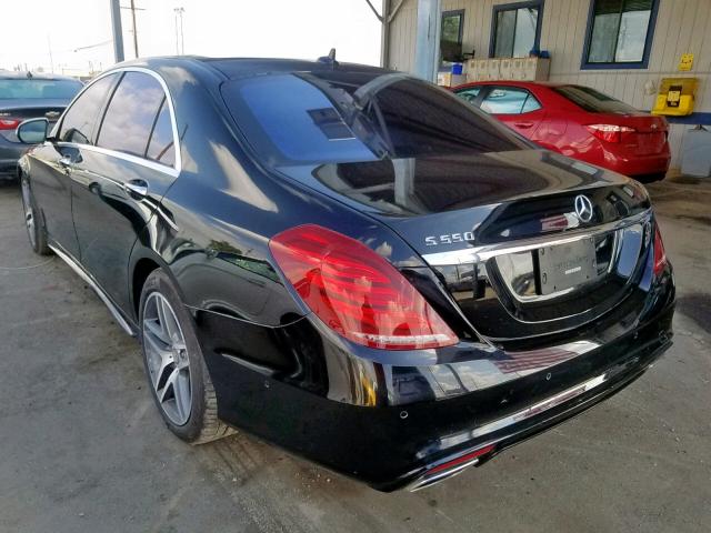 WDDUG8CBXFA185966 - 2015 MERCEDES-BENZ S 550 BLACK photo 3