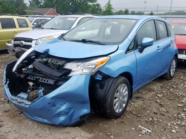 3N1CE2CP1FL389586 - 2015 NISSAN VERSA NOTE BLUE photo 2