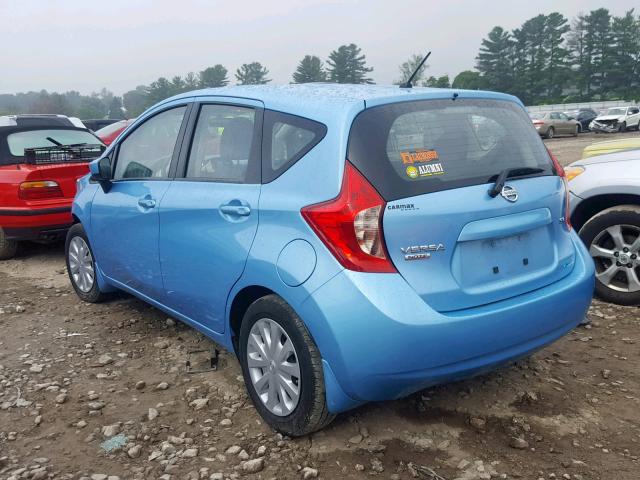 3N1CE2CP1FL389586 - 2015 NISSAN VERSA NOTE BLUE photo 3