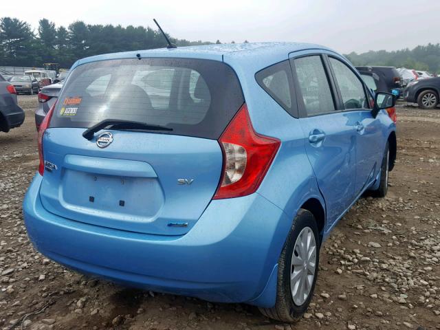 3N1CE2CP1FL389586 - 2015 NISSAN VERSA NOTE BLUE photo 4