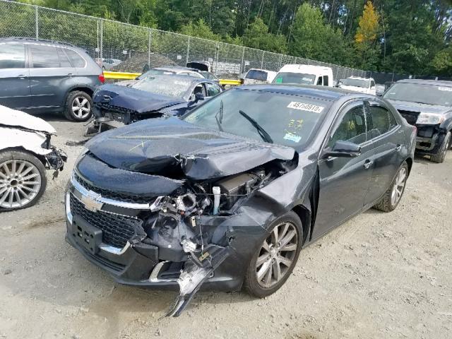 1G11H5SL3EF145466 - 2014 CHEVROLET MALIBU LTZ ნაცრისფერი ფოტო 2