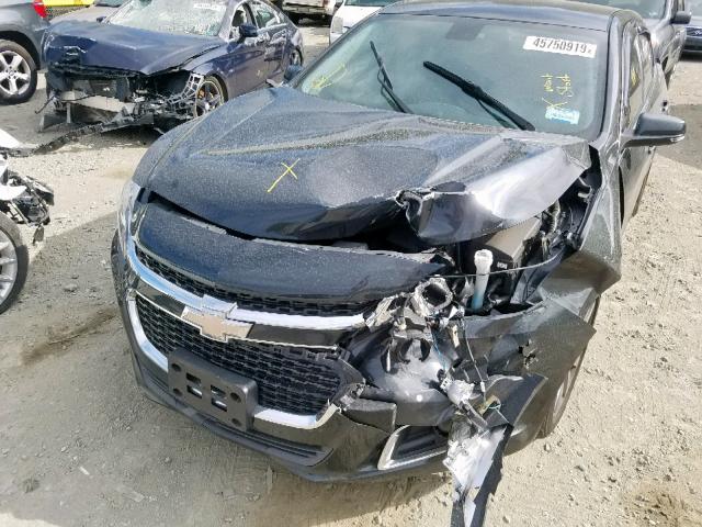 1G11H5SL3EF145466 - 2014 CHEVROLET MALIBU LTZ ნაცრისფერი ფოტო 9
