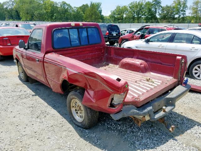 1FTCR10X1RUE15128 - 1994 FORD RANGER BURGUNDY photo 3