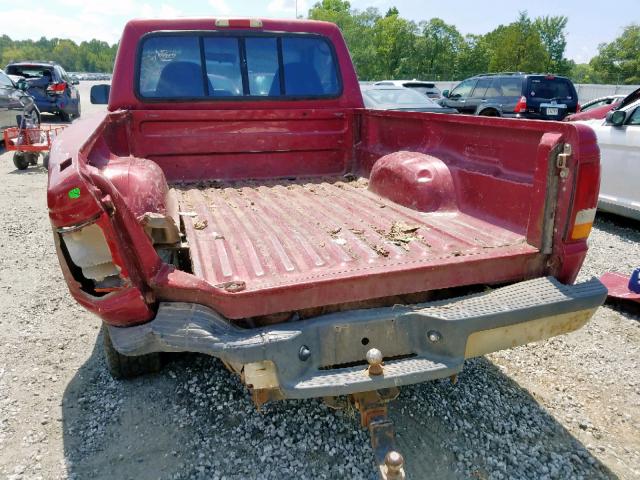 1FTCR10X1RUE15128 - 1994 FORD RANGER BURGUNDY photo 6