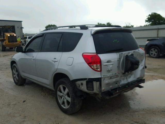 JTMZK31V376004581 - 2007 TOYOTA RAV4 LIMIT SILVER photo 3