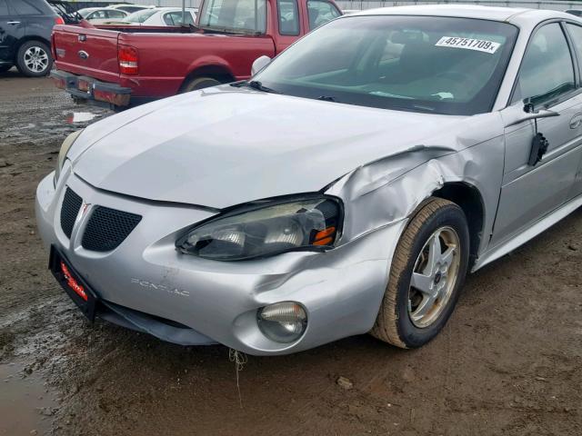 2G2WP522341306531 - 2004 PONTIAC GRAND PRIX SILVER photo 9