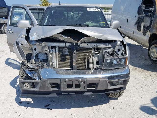 1GCHTDFE6B8124718 - 2011 CHEVROLET COLORADO L SILVER photo 9