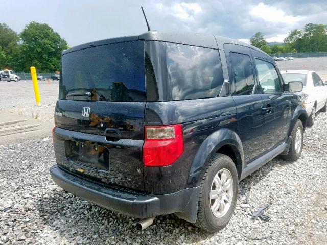 5J6YH18706L008488 - 2006 HONDA ELEMENT EX BLACK photo 4