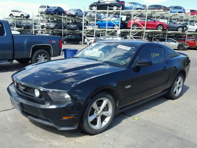 1ZVBP8CF4B5135245 - 2011 FORD MUSTANG GT BLACK photo 2