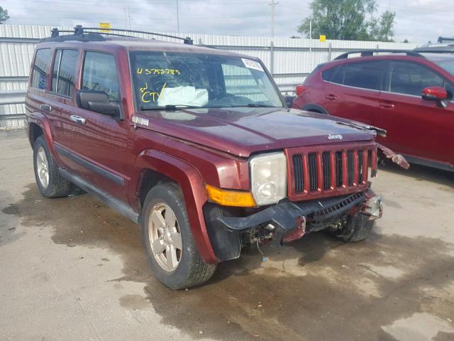 1J8HH48K26C369161 - 2006 JEEP COMMANDER RED photo 1