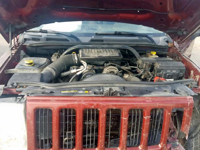 1J8HH48K26C369161 - 2006 JEEP COMMANDER RED photo 7