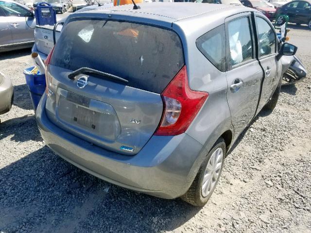 3N1CE2CP6FL421268 - 2015 NISSAN VERSA NOTE SILVER photo 4