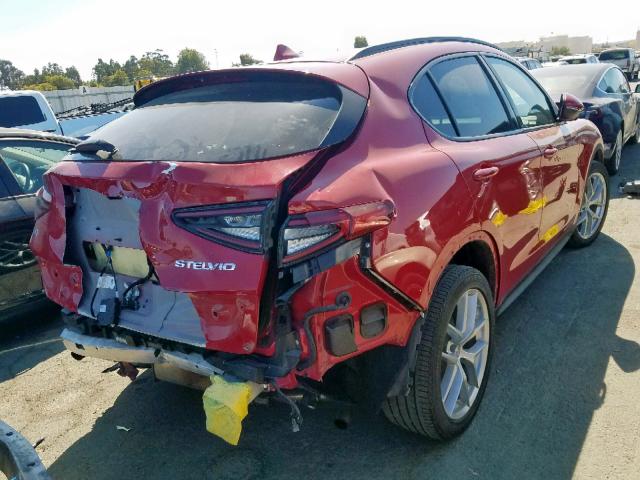 ZASFAKNN2J7B84767 - 2018 ALFA ROMEO STELVIO TI RED photo 4