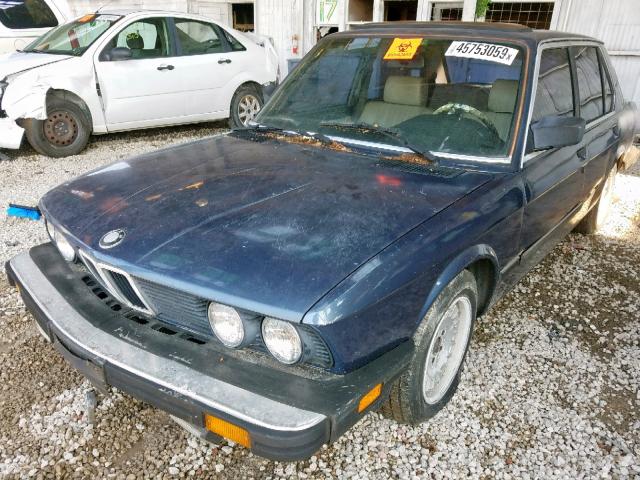 WBADC740XF0652013 - 1985 BMW 535 I BLUE photo 2