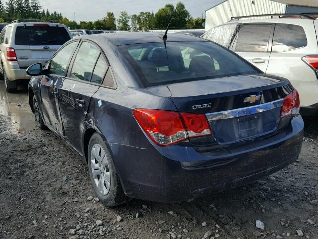 1G1PA5SH1E7215423 - 2014 CHEVROLET CRUZE LS BLUE photo 3