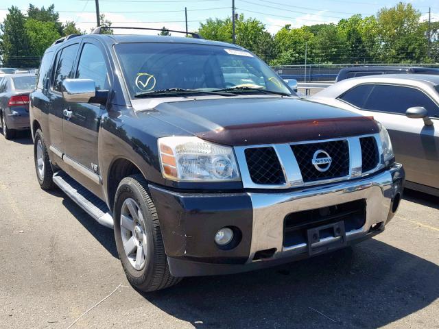 5N1AA08B56N740058 - 2006 NISSAN ARMADA SE BLACK photo 1