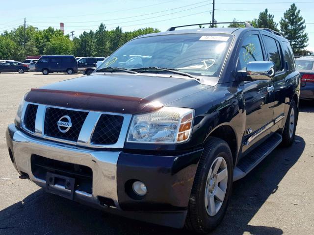 5N1AA08B56N740058 - 2006 NISSAN ARMADA SE BLACK photo 2