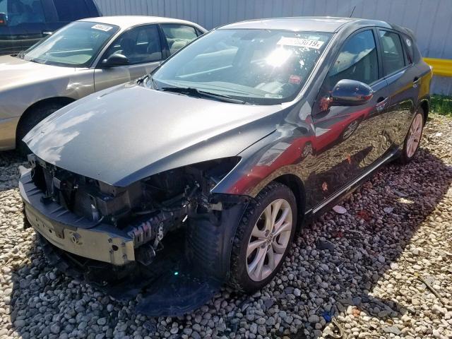 JM1BL1H57A1300071 - 2010 MAZDA 3 S GRAY photo 2