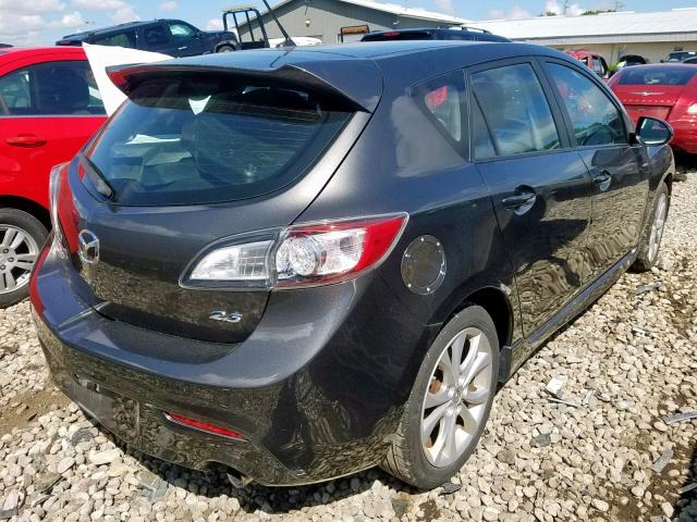 JM1BL1H57A1300071 - 2010 MAZDA 3 S GRAY photo 4