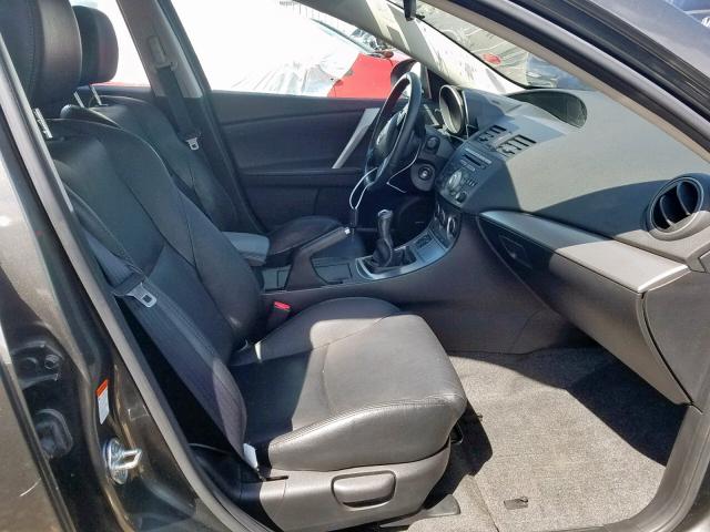 JM1BL1H57A1300071 - 2010 MAZDA 3 S GRAY photo 5