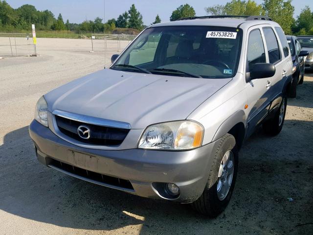 4F2YU09132KM51272 - 2002 MAZDA TRIBUTE LX SILVER photo 2