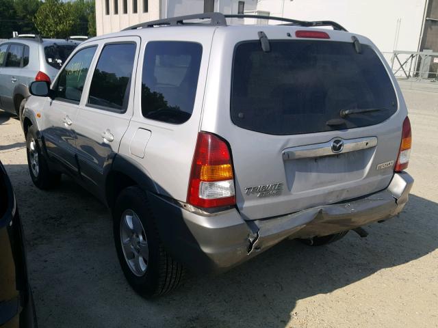 4F2YU09132KM51272 - 2002 MAZDA TRIBUTE LX SILVER photo 3