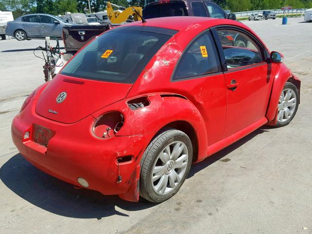 3VWCD21C23M438281 - 2003 VOLKSWAGEN NEW BEETLE 红色 照片 4