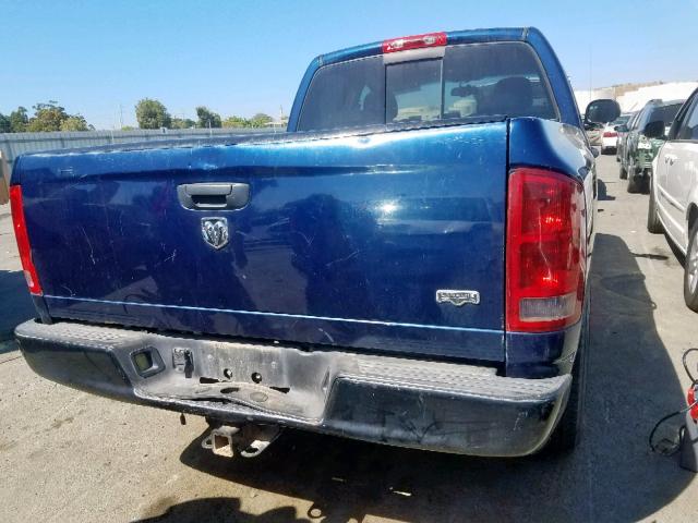 1D7HA18D85S188426 - 2005 DODGE RAM 1500 S BLUE photo 9