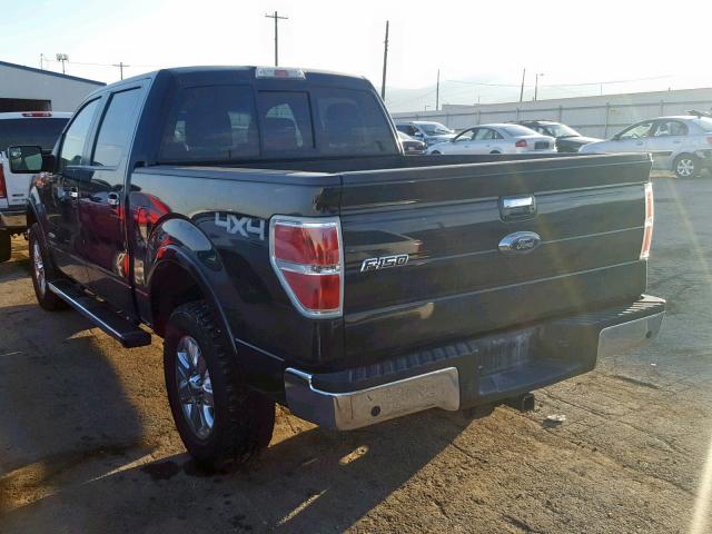 1FTFW1ET8DKF10317 - 2013 FORD F150 SUPER BLACK photo 3