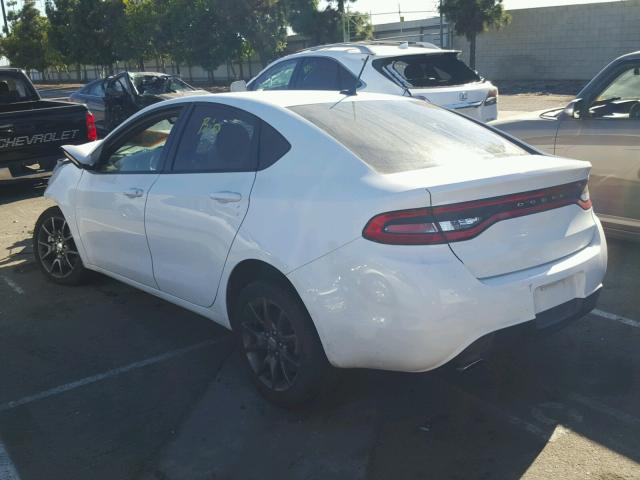 1C3CDFBB4FD268073 - 2015 DODGE DART SXT WHITE photo 3