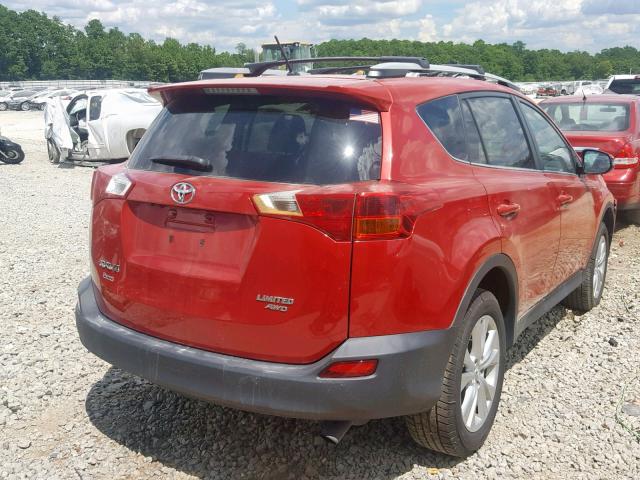 2T3DFREV1DW108895 - 2013 TOYOTA RAV4 LIMIT RED photo 4