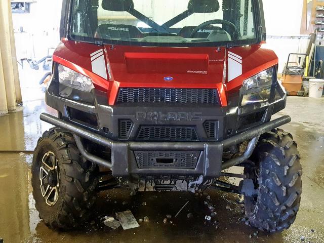 4XAUH88A2DB604057 - 2013 POLARIS RANGER 900 RED photo 9