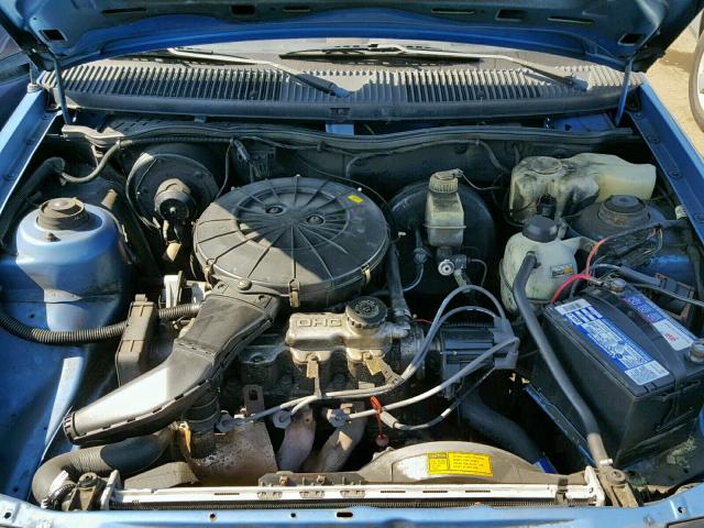 KL2TX2464MB311625 - 1991 PONTIAC LEMANS VAL BLUE photo 7