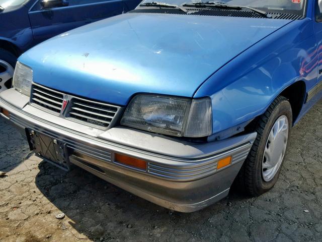 KL2TX2464MB311625 - 1991 PONTIAC LEMANS VAL BLUE photo 9