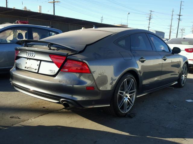 WAU2GAFC1EN158558 - 2014 AUDI A7 PRESTIG GRAY photo 4